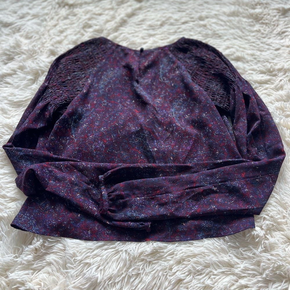 Urban Outfitters Cropped Purple Blouse - Picture 4 of 5